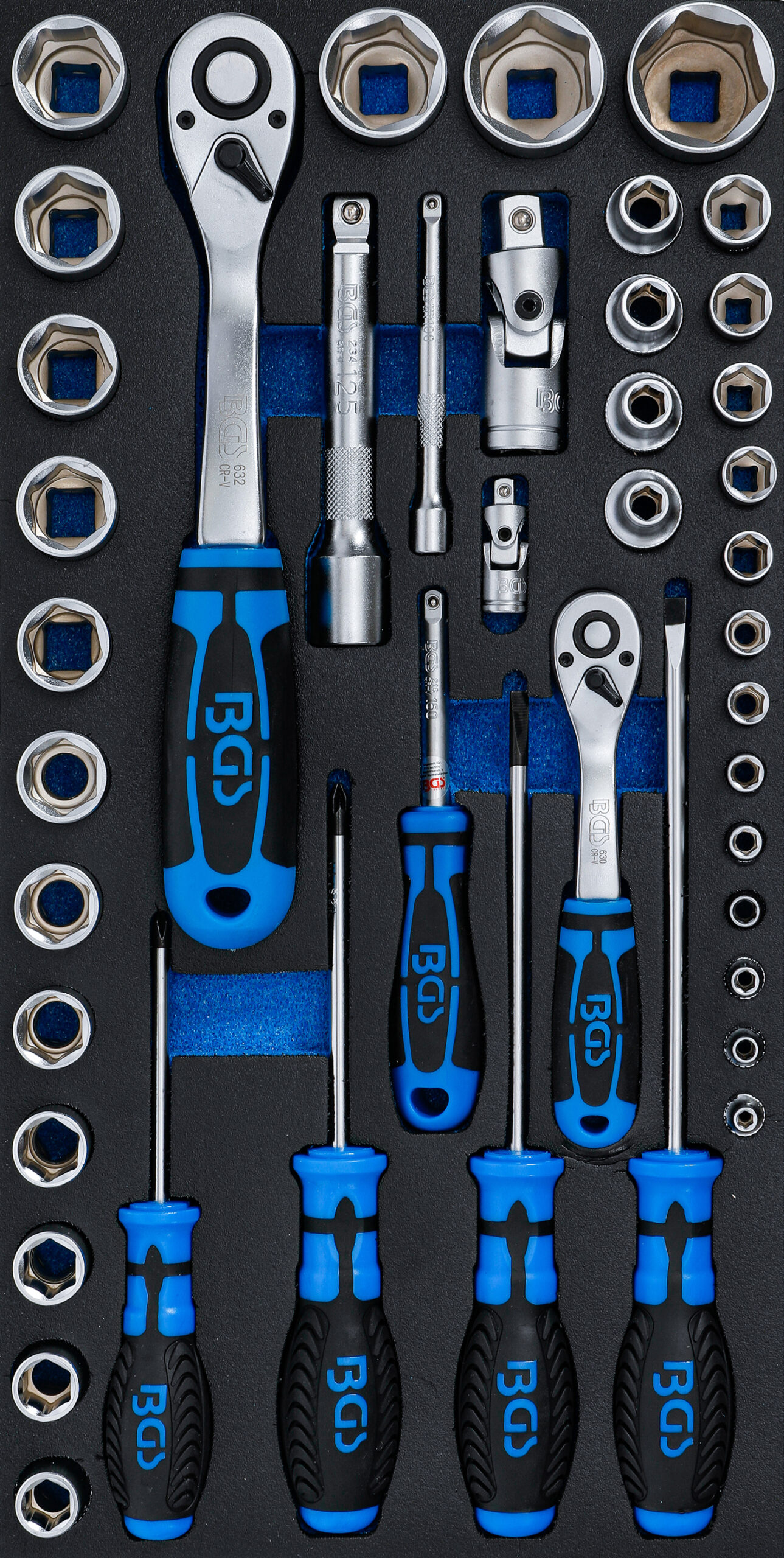 Foam Tray for BGS 2002 Socket Set and Screwdriver | 43 pcs.