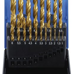 2013.jpg Twist Drill Set | HSS | titanium nitrated | 1 - 10 mm | 19 pcs.