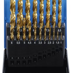 2040.jpg Twist Drill | HSS G | titanium nitrated | 1 - 10 mm | 19 pcs.