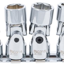 Universal Joint Socket Set, Hexagon | 10 mm (3/8") Drive | 10 - 19 mm | 10 pcs.