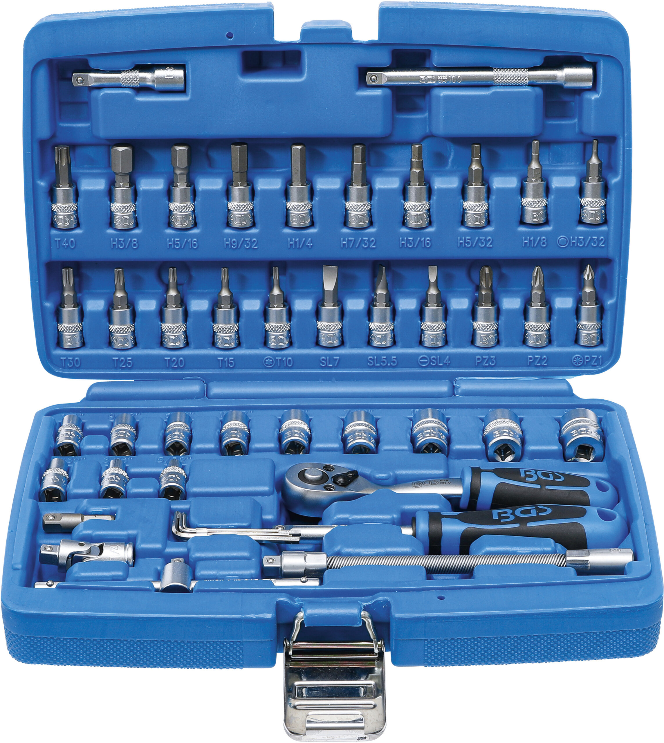 Socket Set | 6.3 mm (1/4") | Inch Sizes | 46 pcs.