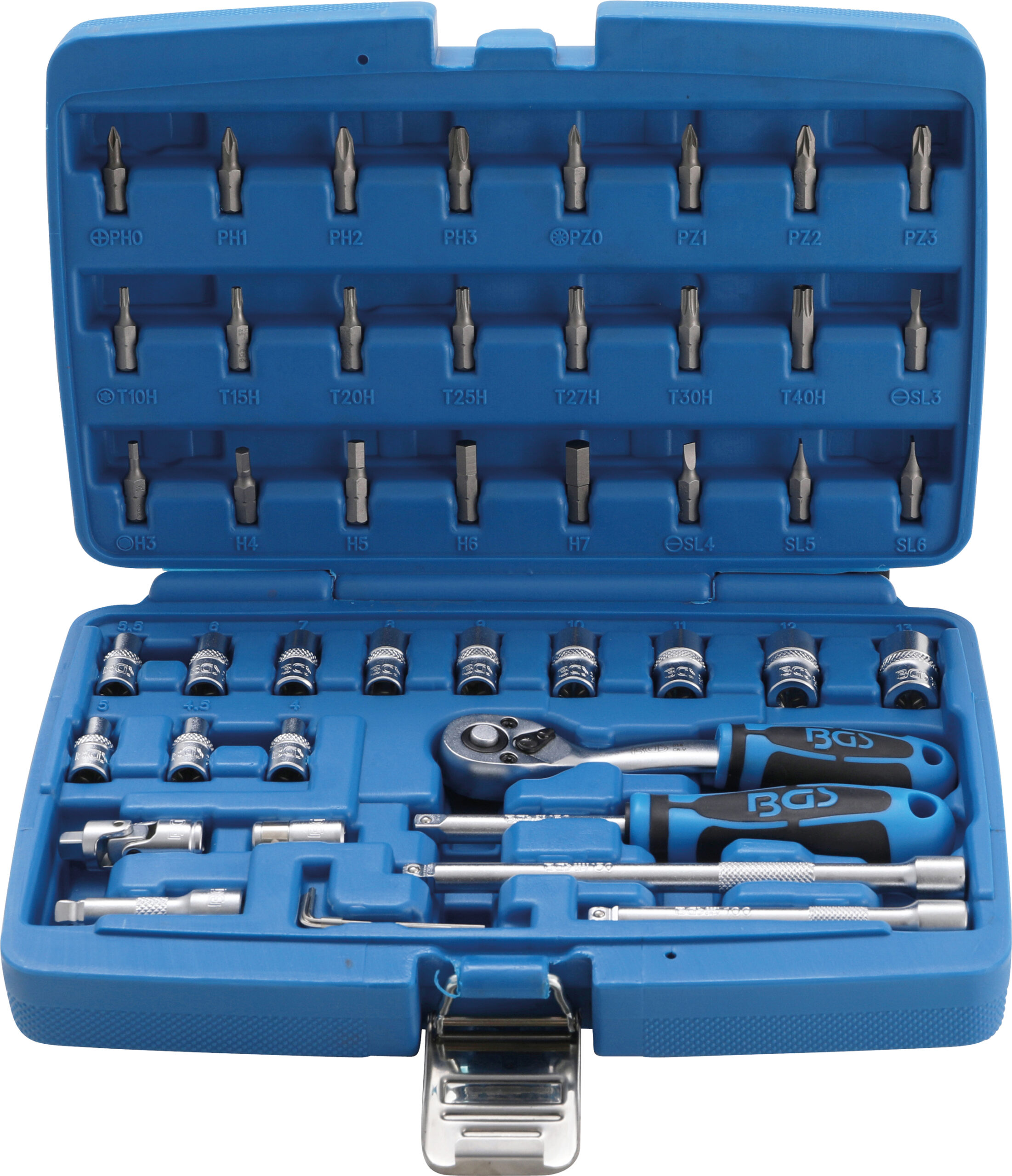 Socket Set | 6.3 mm (1/4") Drive | 46 pcs.