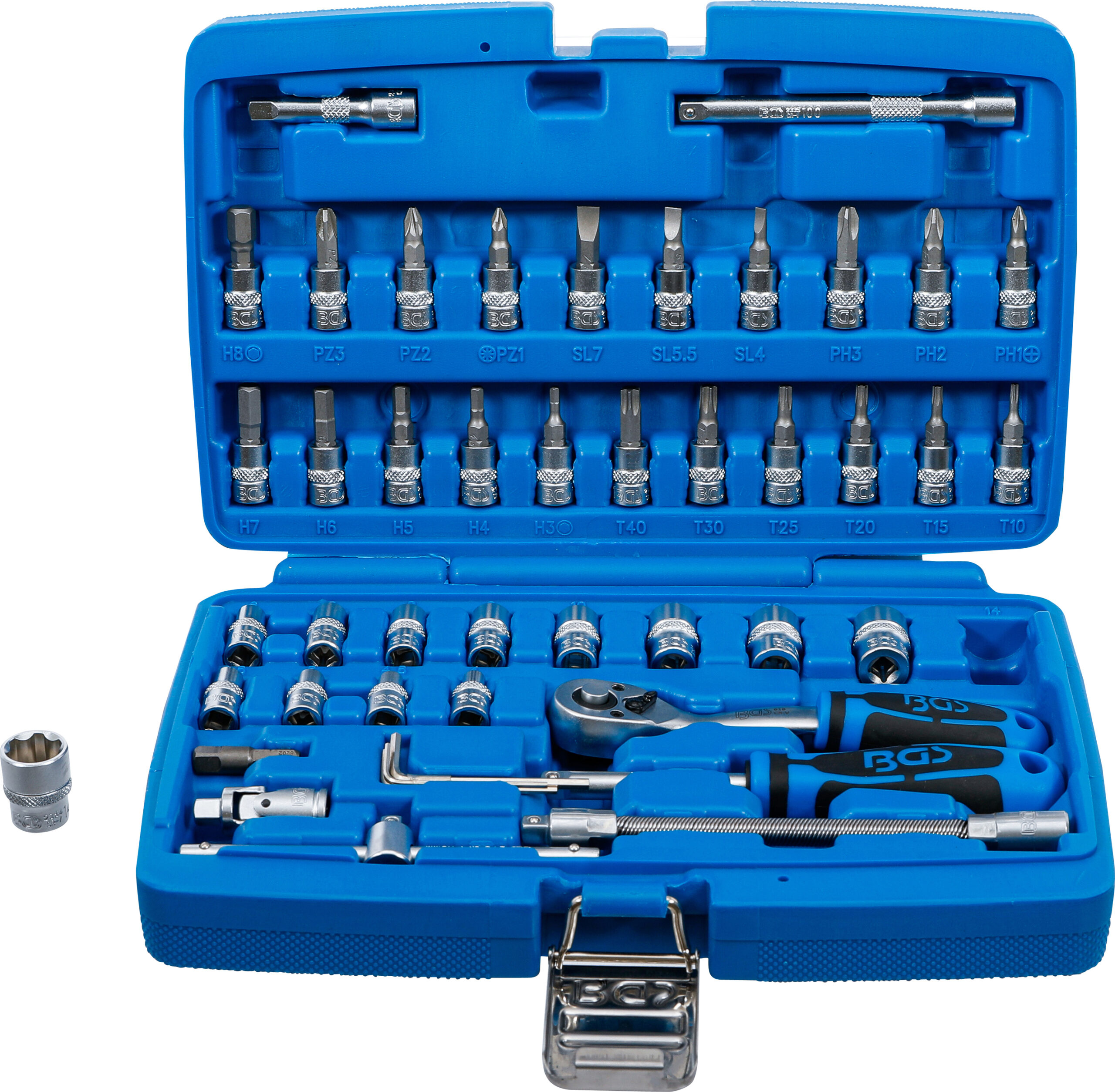 Socket Set | 6.3 mm (1/4") Drive | 46 pcs.