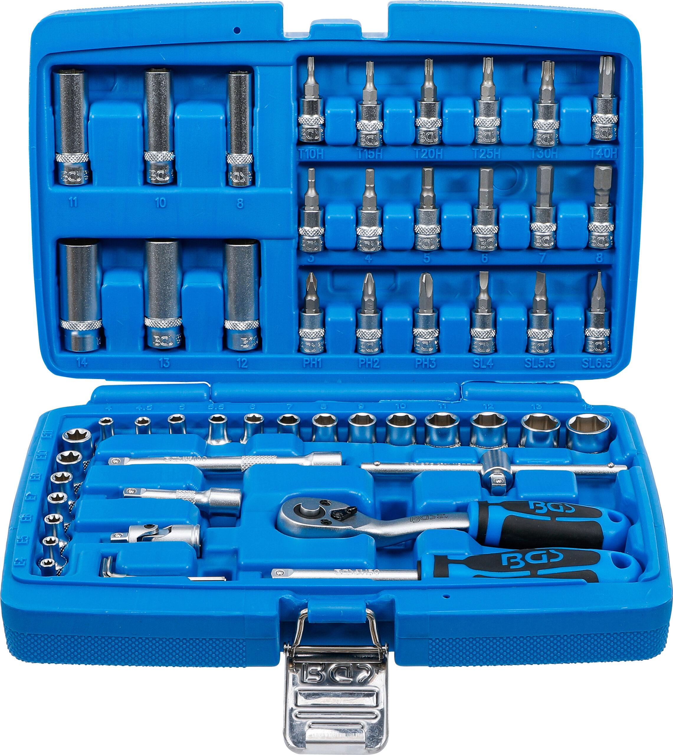 Socket Set | 6.3 mm (1/4") Drive | 53 pcs.