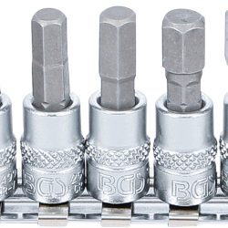Bit Socket Set | 6.3 mm (1/4") Drive | internal Hexagon 4 - 12 mm | 7 pcs.