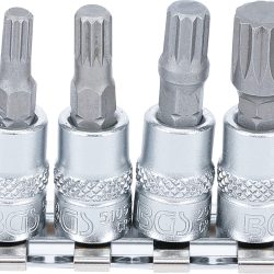 Bit Socket | 6.3 mm (1/4") Drive | Spline (for XZN) M4 - M12 | 6 pcs.