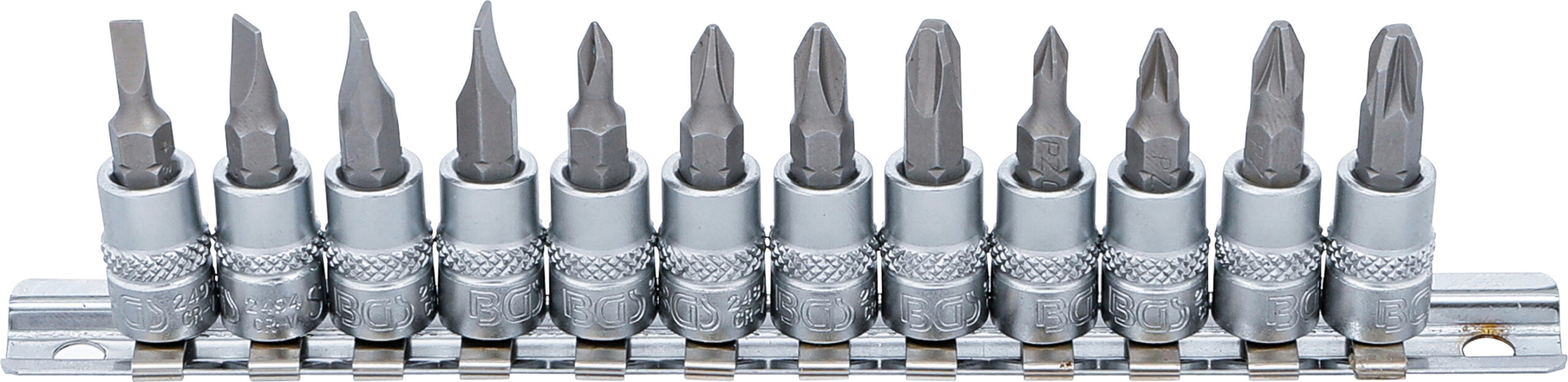 Bit Socket Set | 6.3 mm (1/4") Drive | Slot SL, Cross Slot PH, Cross Slot PZ | 12 pcs.