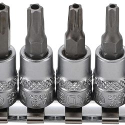 Bit Socket Set | 6.3 mm (1/4") Drive | T-Star tamperproof (for Torx) T10 - T50 | 9 pcs.