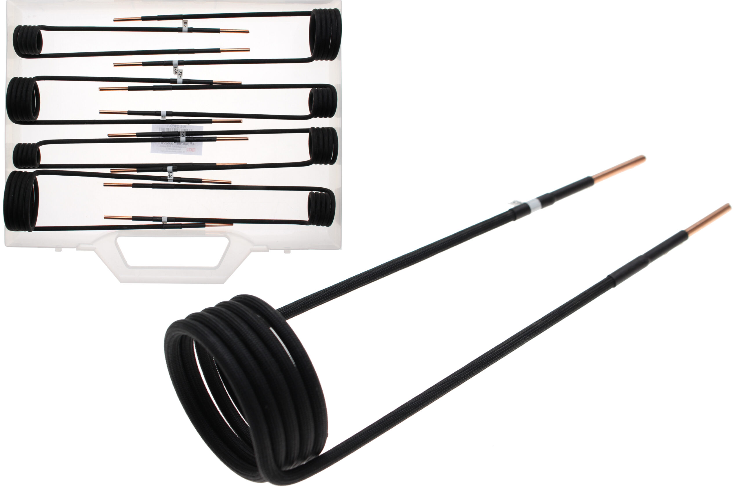 Induction Coil Set for Induction Heater | angled 90° | for BGS 2169, 3390, 3391 | 8 pcs.