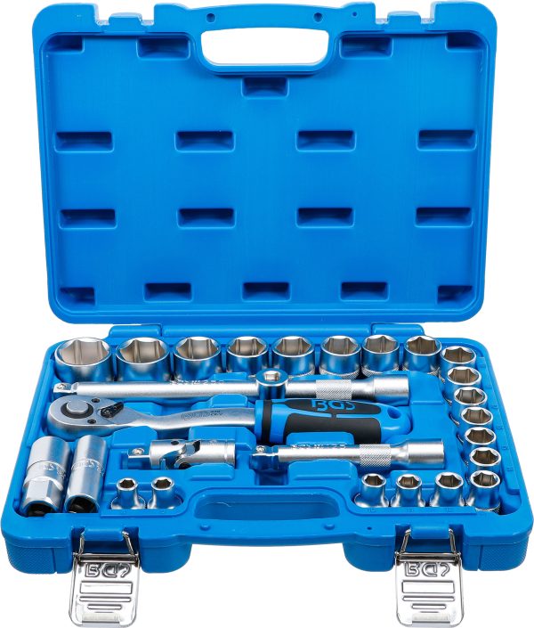 Socket Set | 12.5 mm (1/2") Drive | 8 - 32 mm | 27 pcs.