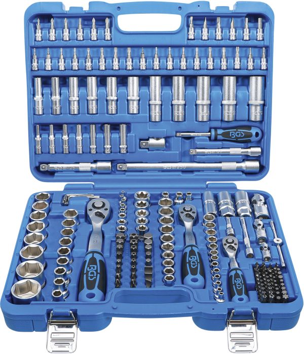 Socket Set Hexagon | 6.3 mm (1/4") / 10 mm (3/8") / 12.5 mm (1/2") Drive | 192 pcs.