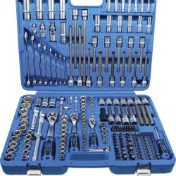 Socket Set Hexagon | 6.3 mm (1/4") / 10 mm (3/8") / 12.5 mm (1/2") Drive | 214 pcs.