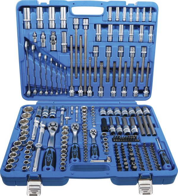 Socket Set Hexagon | 6.3 mm (1/4") / 10 mm (3/8") / 12.5 mm (1/2") Drive | 214 pcs.