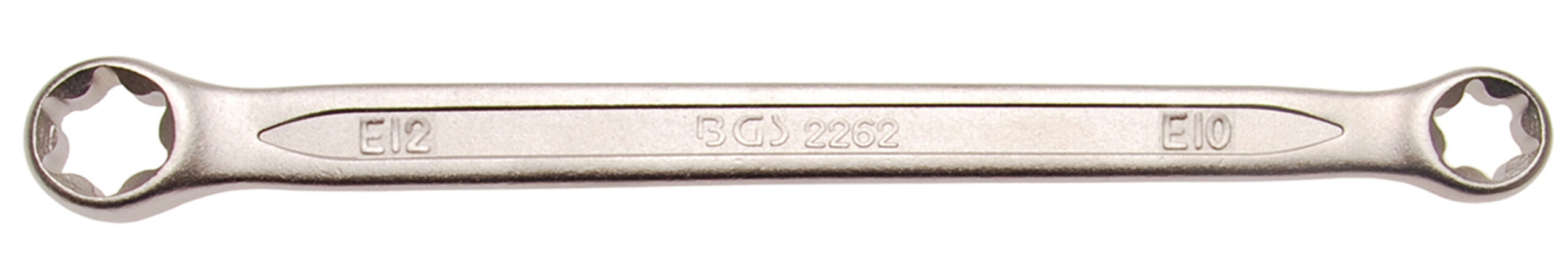 Double Ring Spanner with E-Type Ring Heads | E10 x E12