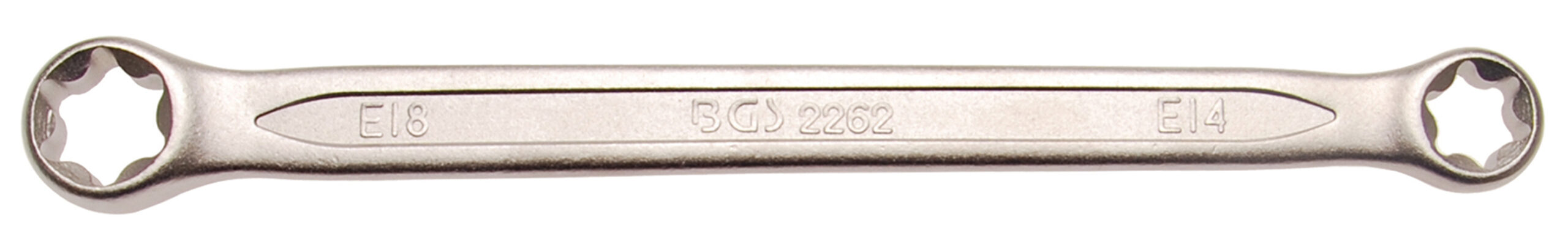 Double Ring Spanner with E-Type Ring Heads | E14 x E18
