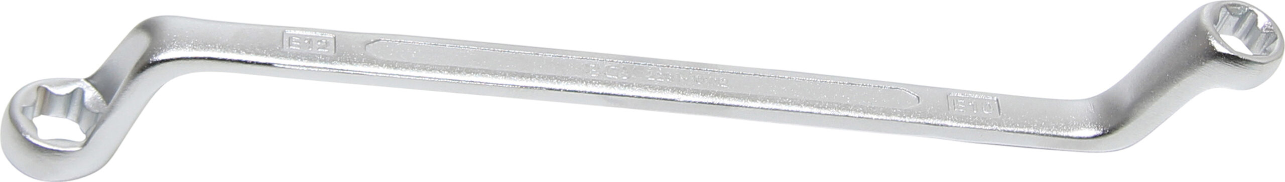 Double Ring Spanner with E-Type Ring Heads | offset | E10 x E12