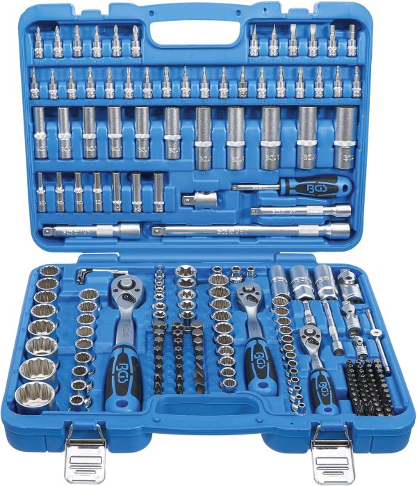 Socket Set 12-point | 6.3 mm (1/4") / 10 mm (3/8") / 12.5 mm (1/2") | 192 pcs.