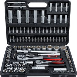 Socket Set | 6.3 mm (1/4") / 12.5 mm (1/2") Drive | 108 pcs.