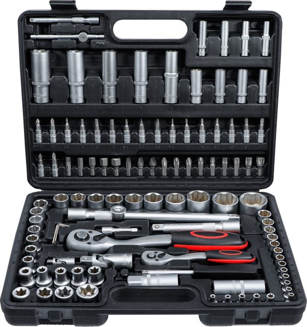 Socket Set | 6.3 mm (1/4") / 12.5 mm (1/2") Drive | 108 pcs.