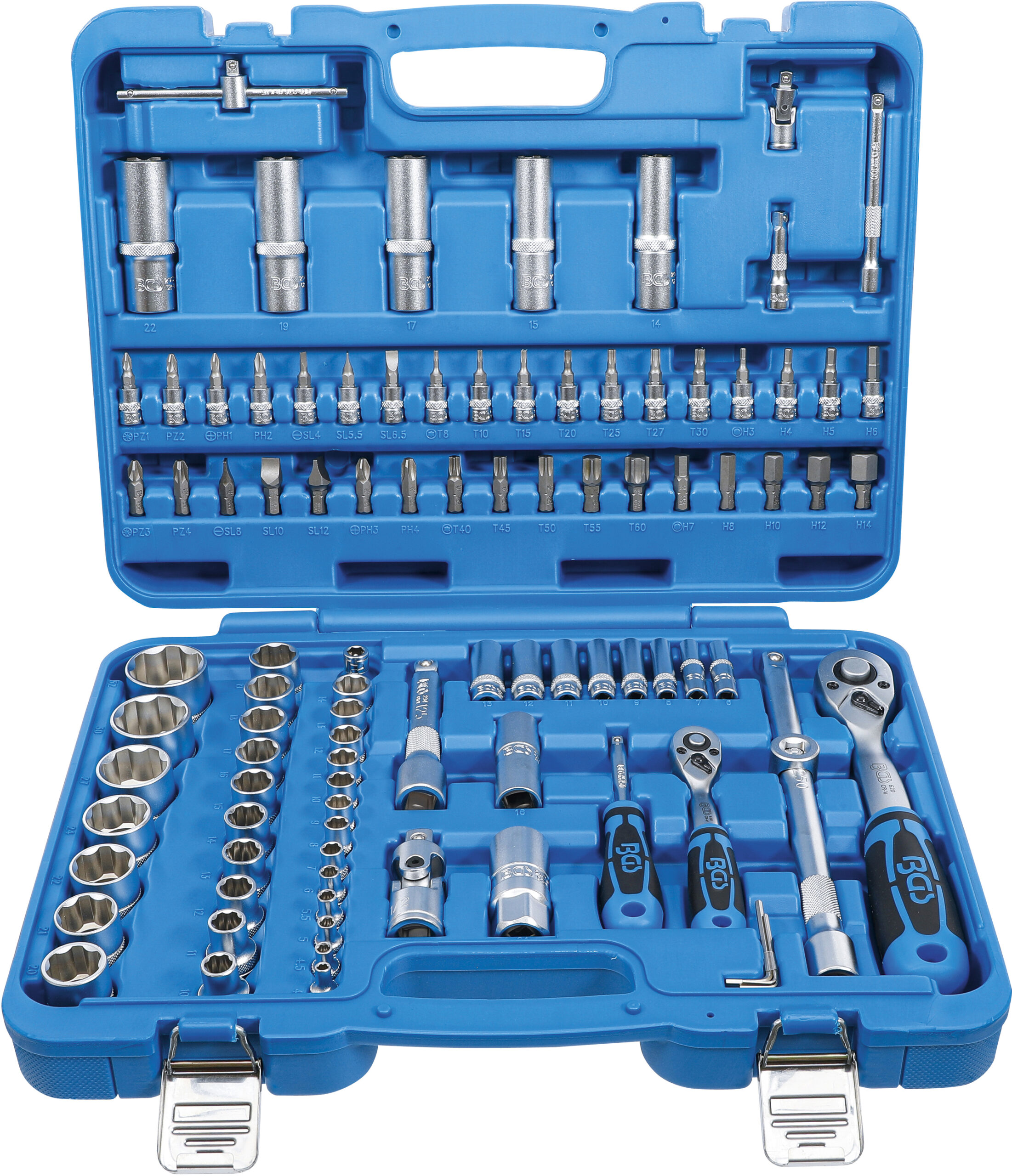 Socket Set | 6.3 mm (1/4") + 12.5 mm (1/2") Drive | 95 pcs.