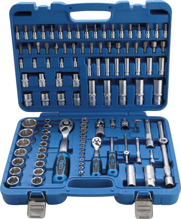 Socket Set | 6.3 mm (1/4") + 12.5 mm (1/2") Drive | 108 pcs.
