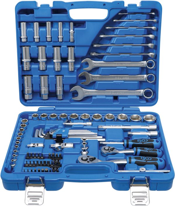 Socket Set Hexagon | 6.3 mm (1/4") / 10 mm (3/8") | Inch Sizes | 92 pcs.
