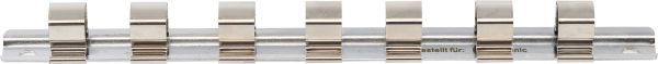 Socket Rail with 7 Clips | 12.5 mm (1/2")
