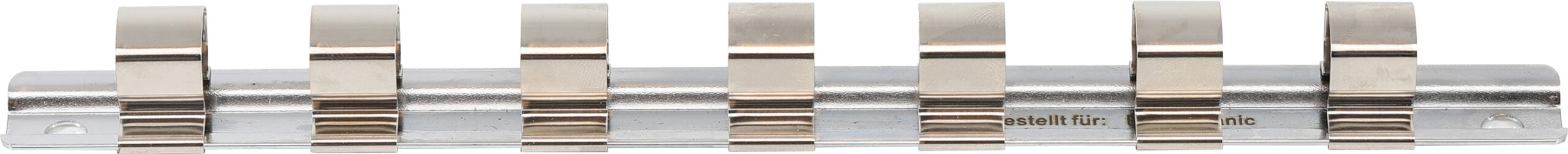 Socket Rail with 7 Clips | 12.5 mm (1/2")