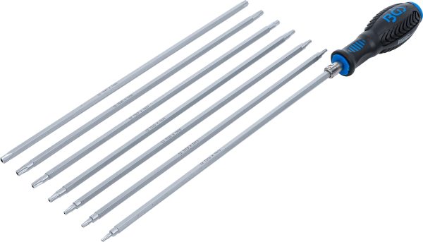 Screwdriver Set with interchangeable Blades | T-Star (for Torx) / TS-Star (for Torx Plus) | 8 pcs.