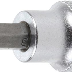 Bit Socket | 10 mm (3/8") Drive | internal Hexagon 3 mm