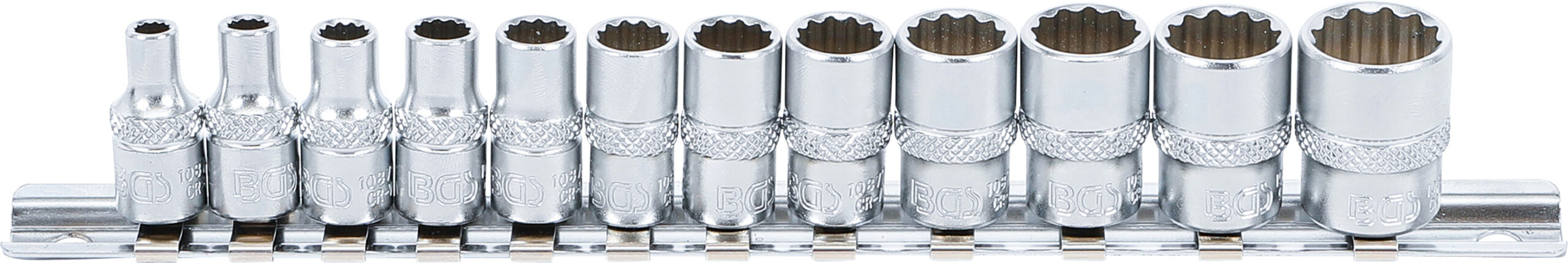 Socket Set, 12-point | 6.3 mm (1/4") Drive | Inch Sizes | 12 pcs.