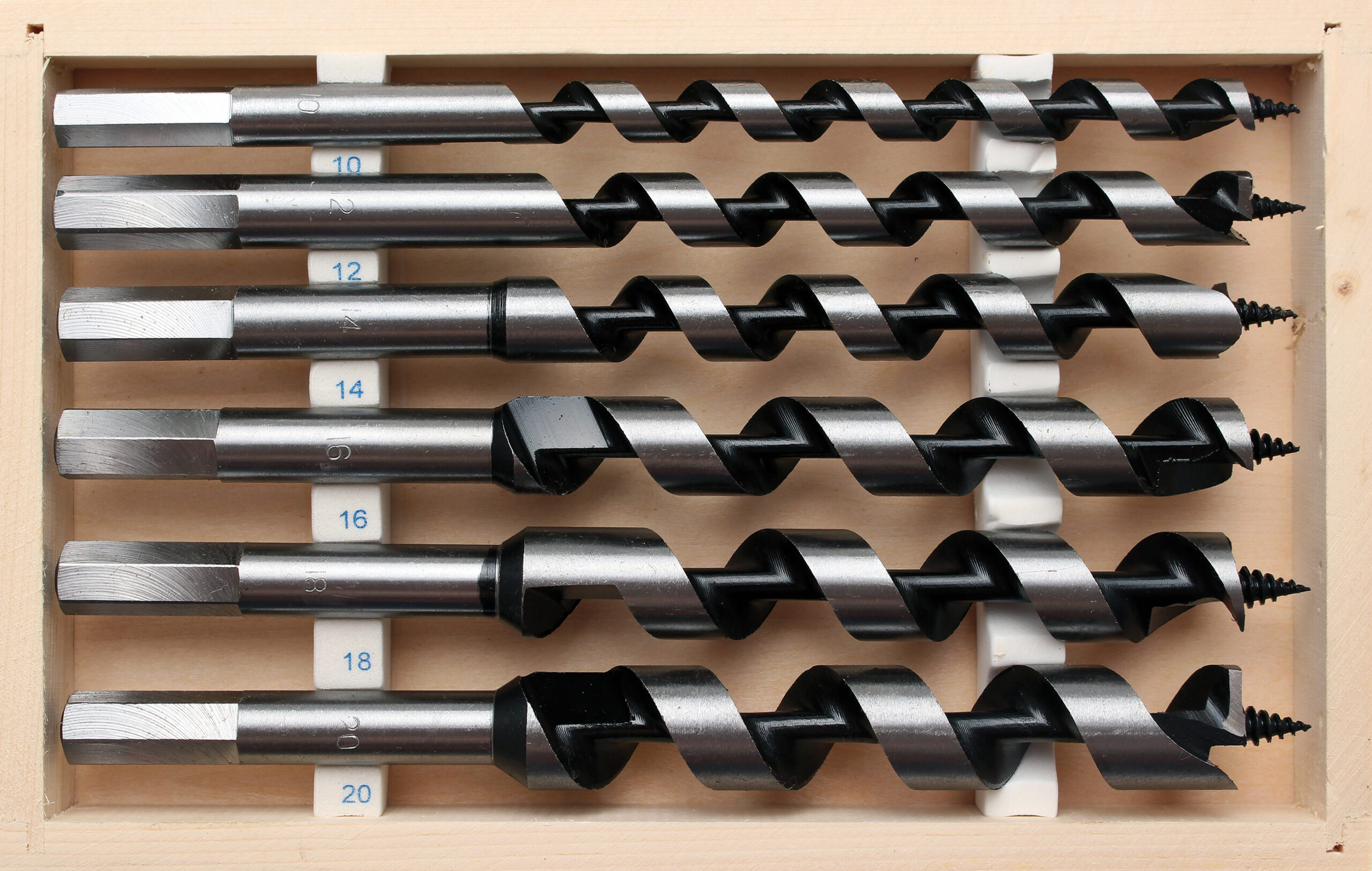 Auger Drill Bit Set | 200 mm | 6 pcs.