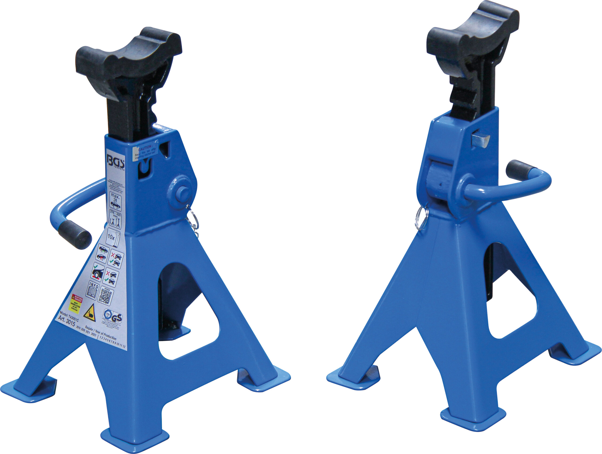 Axle Stands | load capacity 3000 kg / pair | stroke 276 - 420 mm | 1 pair