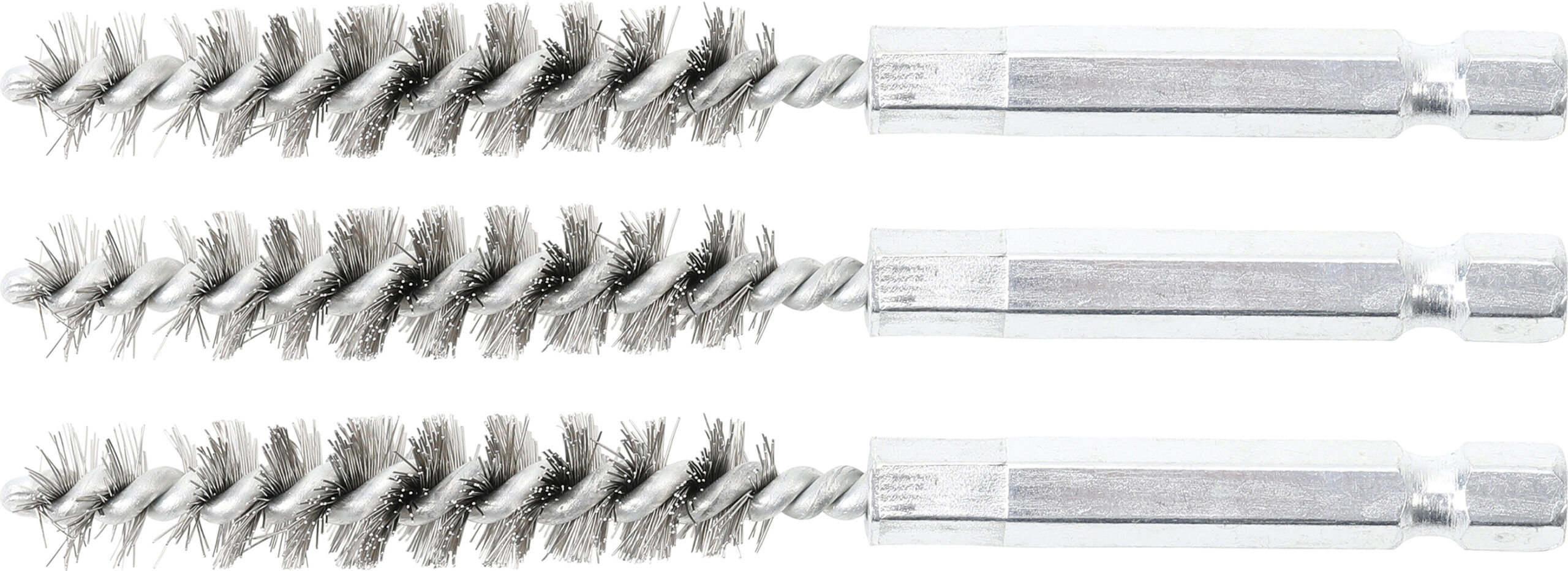 Steel Brush | 10 mm | 6.3 mm (1/4") Drive | 3 pcs.
