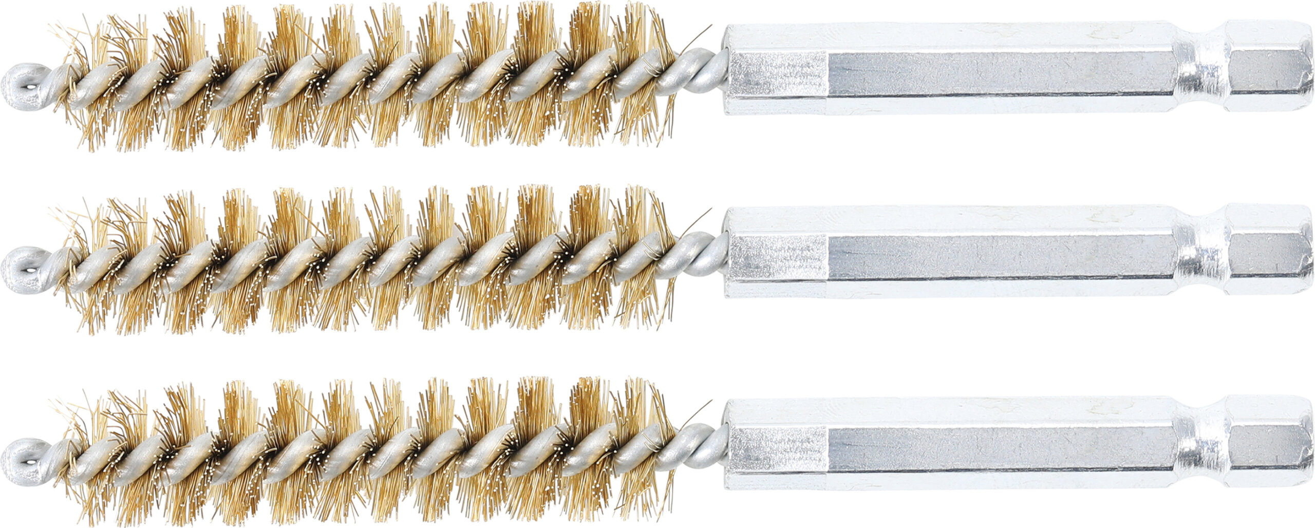 Brass Brush | 11 mm | 6.3 mm (1/4") Drive | 3 pcs.
