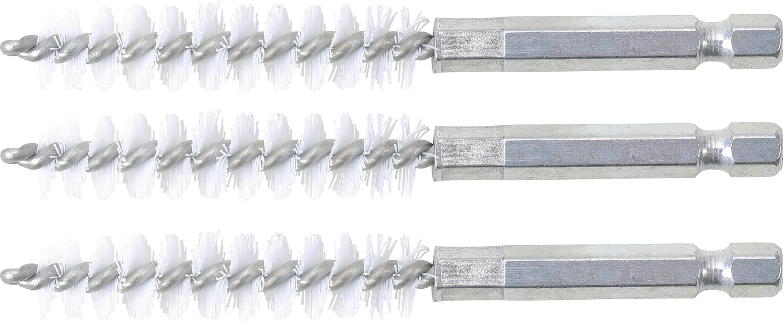 Nylon Brush | 11 mm | 6.3 mm (1/4") Drive | 3 pcs.