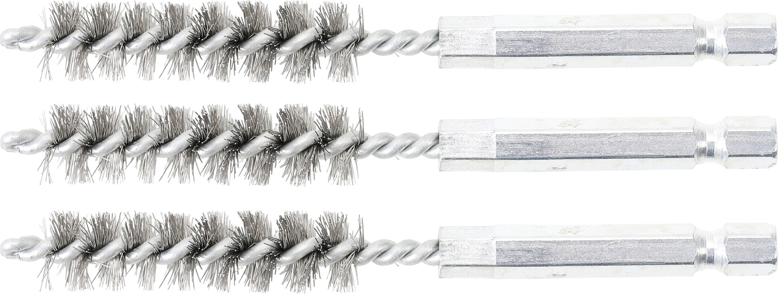Steel Brush | 11 mm | 6.3 mm (1/4") Drive | 3 pcs.