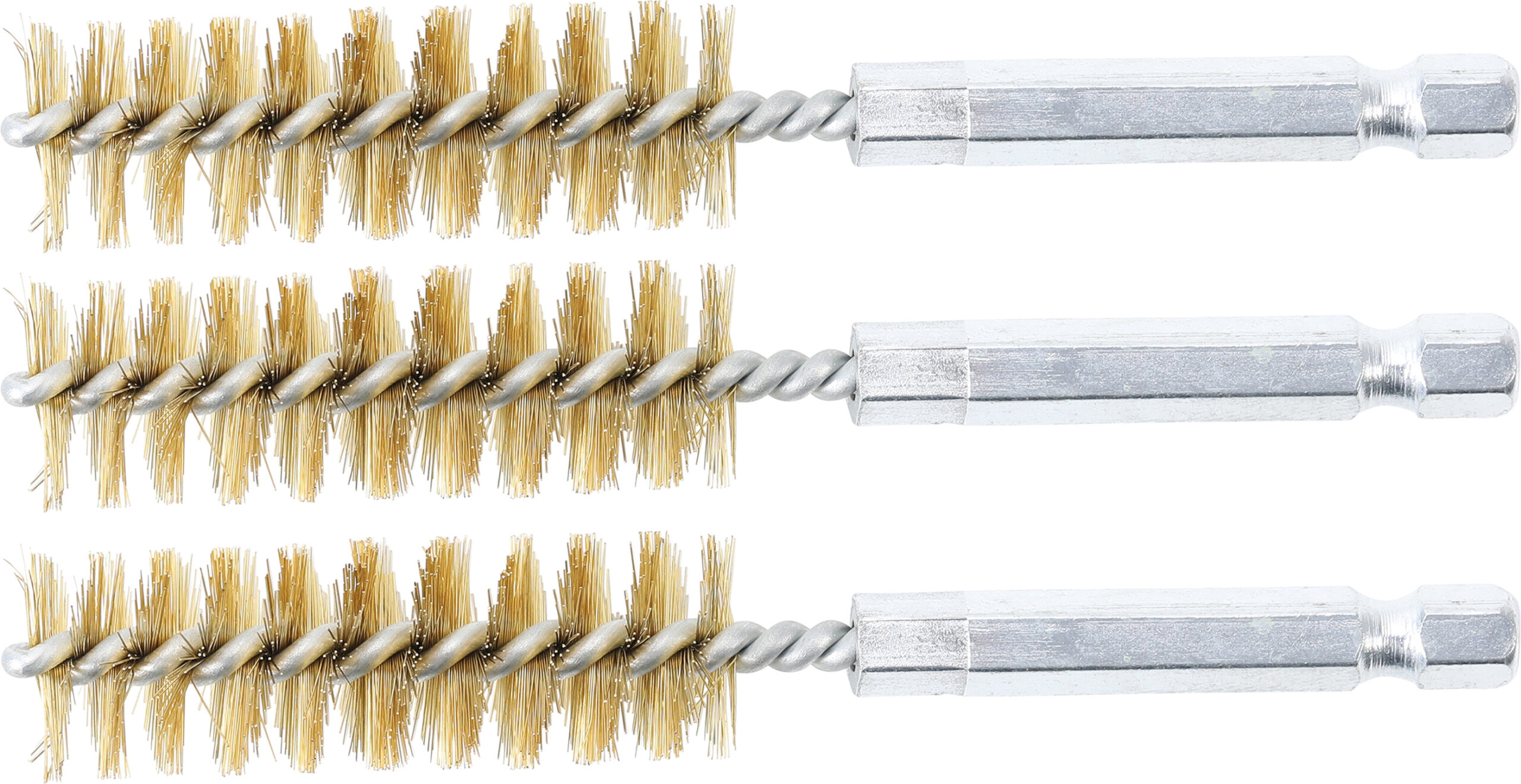 Brass Brush | 15 mm | 6.3 mm (1/4") Drive | 3 pcs.