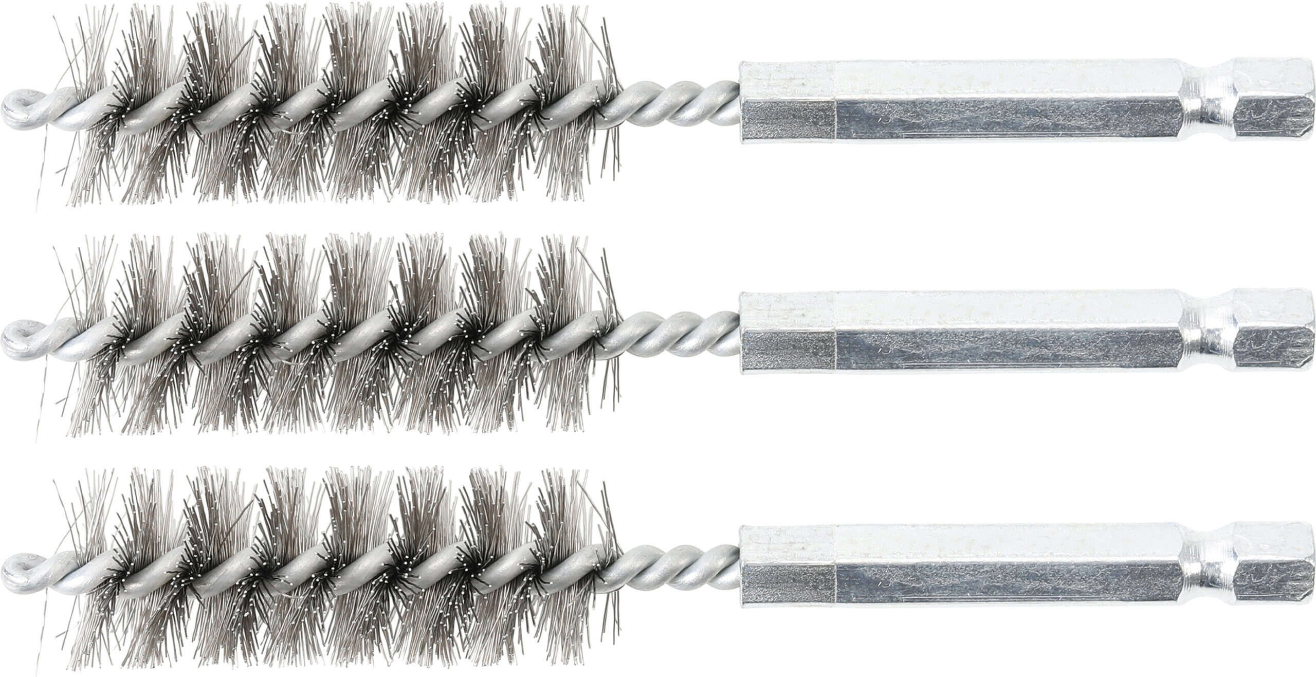 Steel Brush | 15 mm | 6.3 mm (1/4") Drive | 3 pcs.