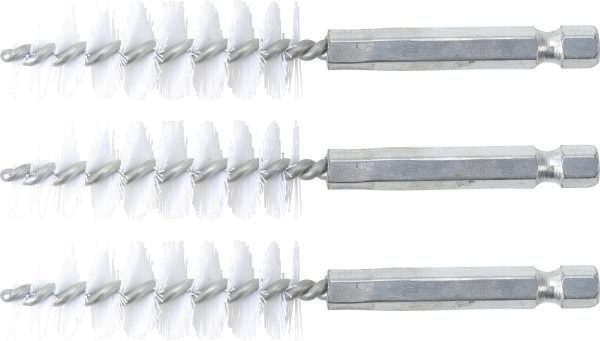 Nylon Brush | 16 mm | 6.3 mm (1/4") Drive | 3 pcs.