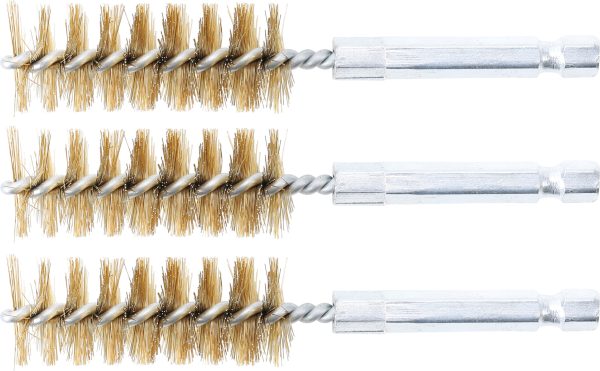 Brass Brush | 18 mm | 6.3 mm (1/4") Drive | 3 pcs.