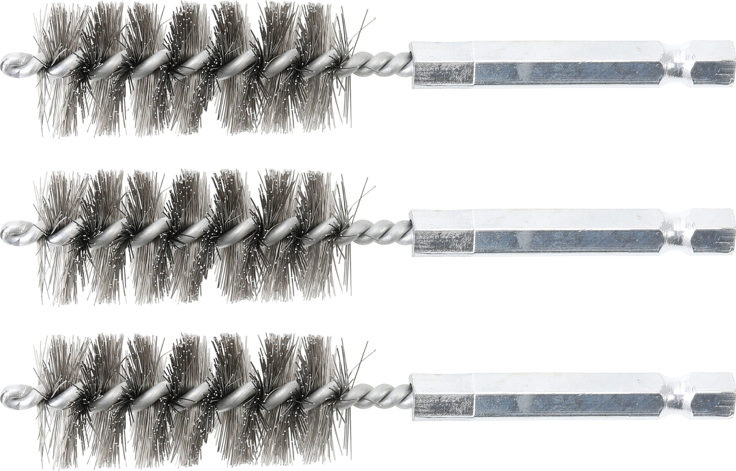 Steel Brush | 18 mm | 6.3 mm (1/4") Drive | 3 pcs.