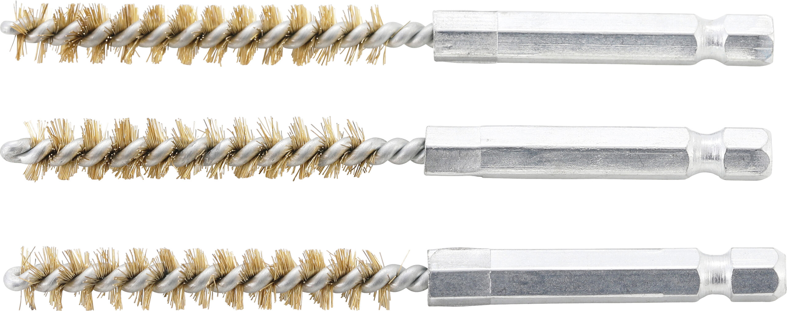 Brass Brush | 8 mm | 6.3 mm (1/4") Drive | 3 pcs.