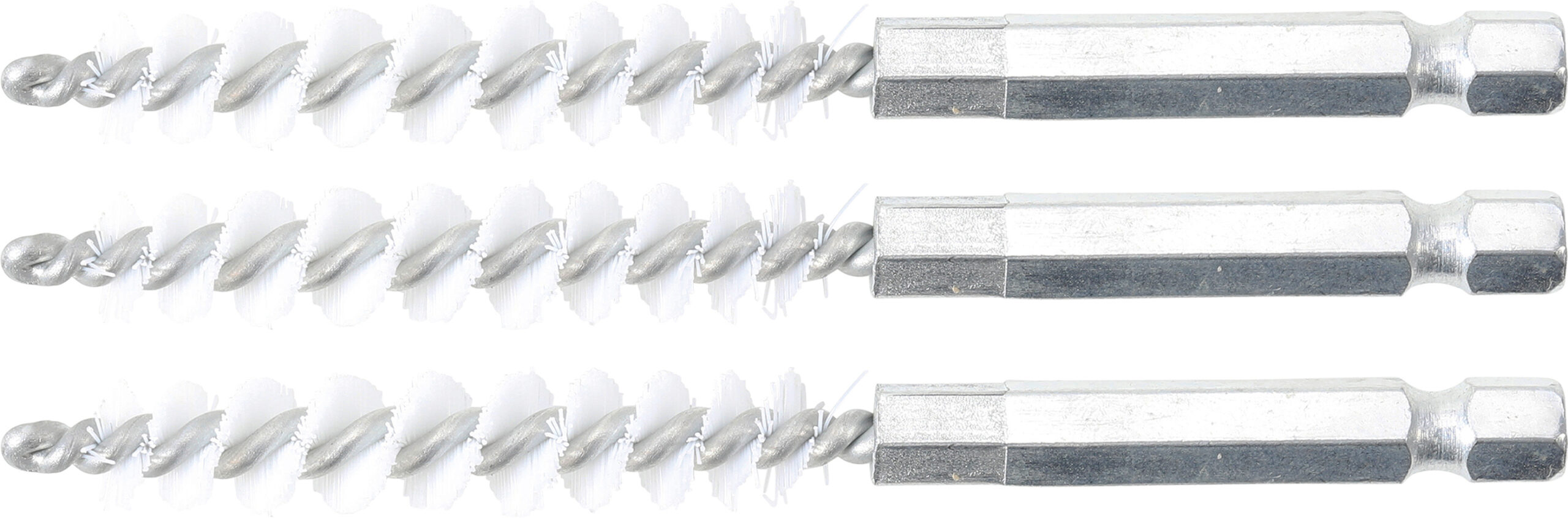 Nylon Brush | 8 mm | 6.3 mm (1/4") Drive | 3 pcs.