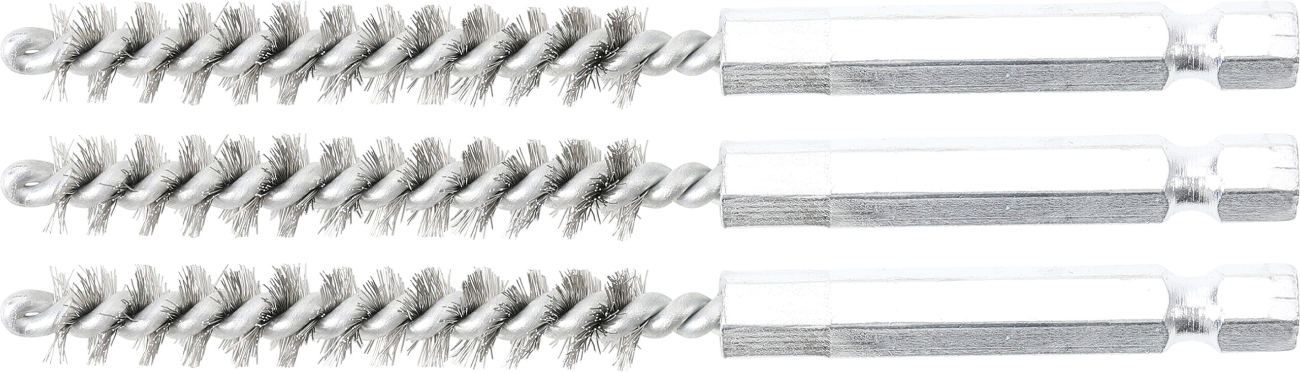 Steel Brush | 8 mm | 6.3 mm (1/4") Drive | 3 pcs.