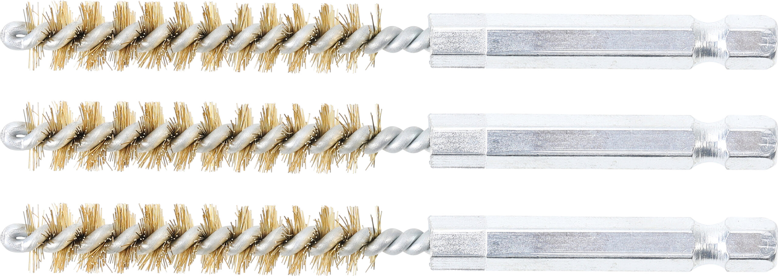 Brass Brush | 9 mm | 6.3 mm (1/4") Drive | 3 pcs.