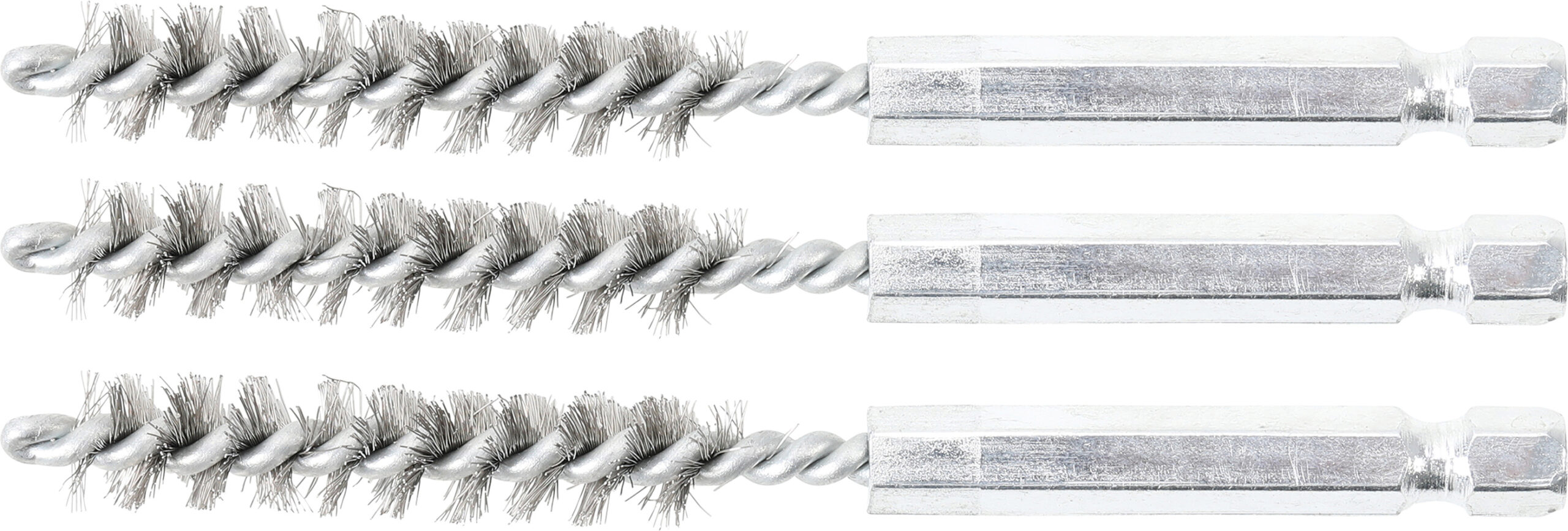 Steel Brush | 9 mm | 6.3 mm (1/4") Drive | 3 pcs.