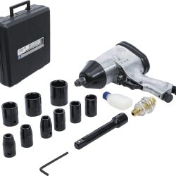 Air Impact Wrench with Tool Set | 12.5 mm (1/2") | 312 Nm | 16 pcs.