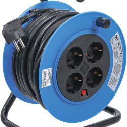Cable Reel | 15 m | 3x1,5 mm² | 4 Socket Outlets | IP 20 | 3000 W