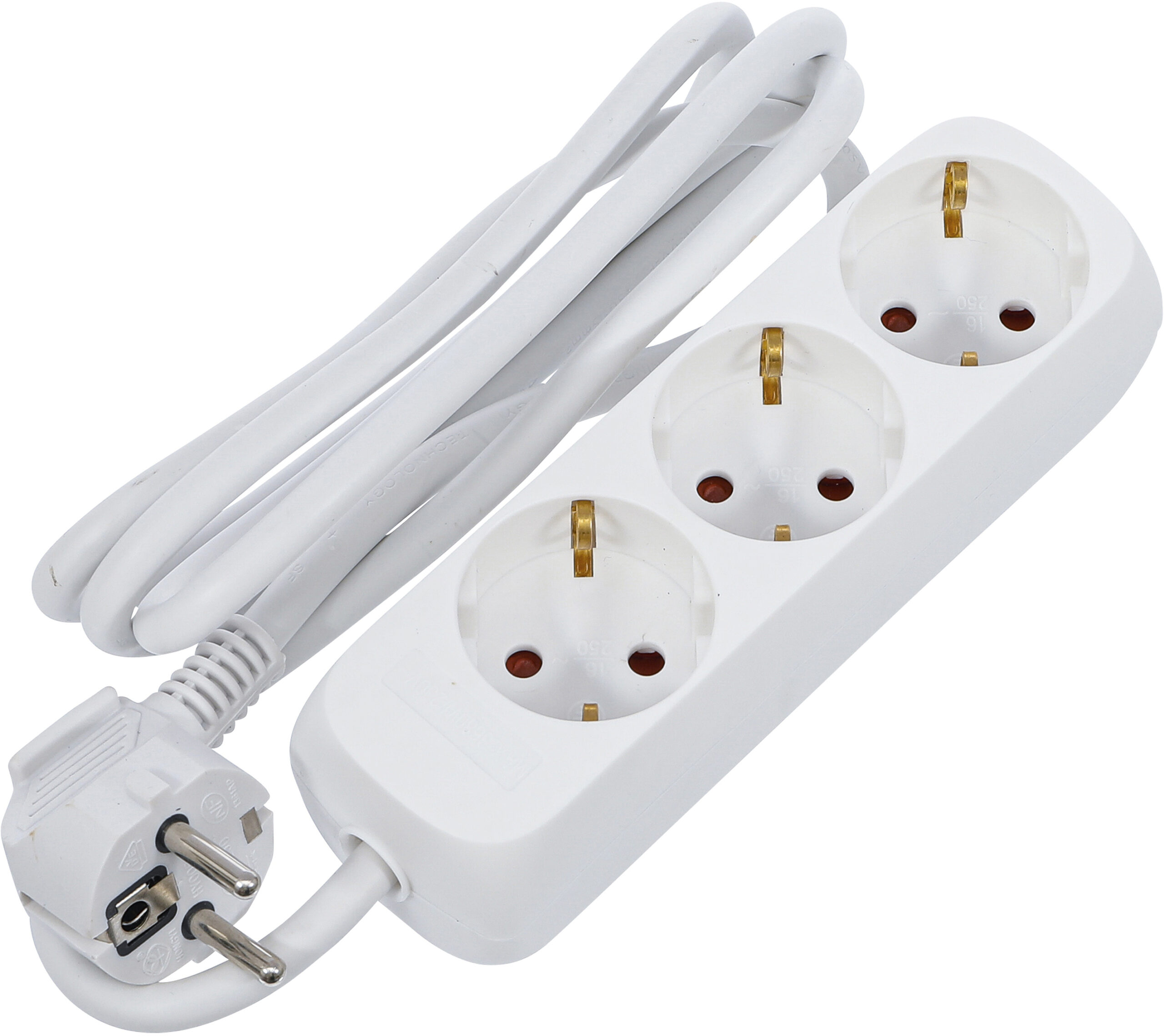 Multiple Socket | 3 outlets | cable length 1.4 m | 3x 1.5 mm² | IP 20